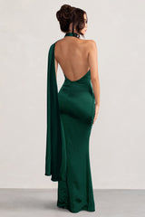 WB_BR_CL127576-MademoiselleBottleGreenSatinAsymmetricScarfNeckBacklessMaxiDress4