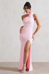 WB_CL130006117-InSuspensePinkAsymmetricHalter-NeckSplitMaxiDressWithFlower3