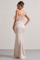WB_CL134575059-DressForItChampagneSatinStraplessFeatherTrimMaxiDress6