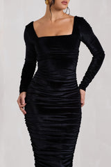 WB_HR_CL127976002-SeductressBlackVelvetSquareNeckBodyconMidiDressWithLongSleeves5