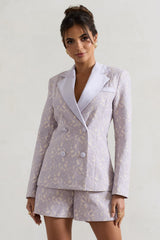 Mauve Lace Tailored Blazer