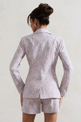 Mauve Lace Tailored Blazer