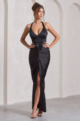 WB_HR_CL133050002-Rebecca_BlackSatinPlungeHalter-NeckOpen-BackSplitMaxiDressBLACK2