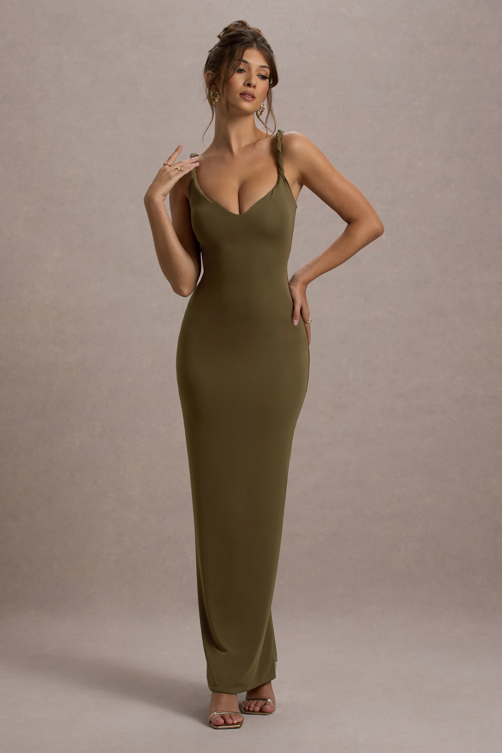 CC_HR_CL135343014-TwistOfFate-KhakiGreenTwist-NeckMaxiDress4