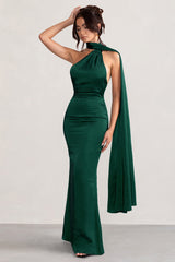 WB_BR_CL127576-MademoiselleBottleGreenSatinAsymmetricScarfNeckBacklessMaxiDress3