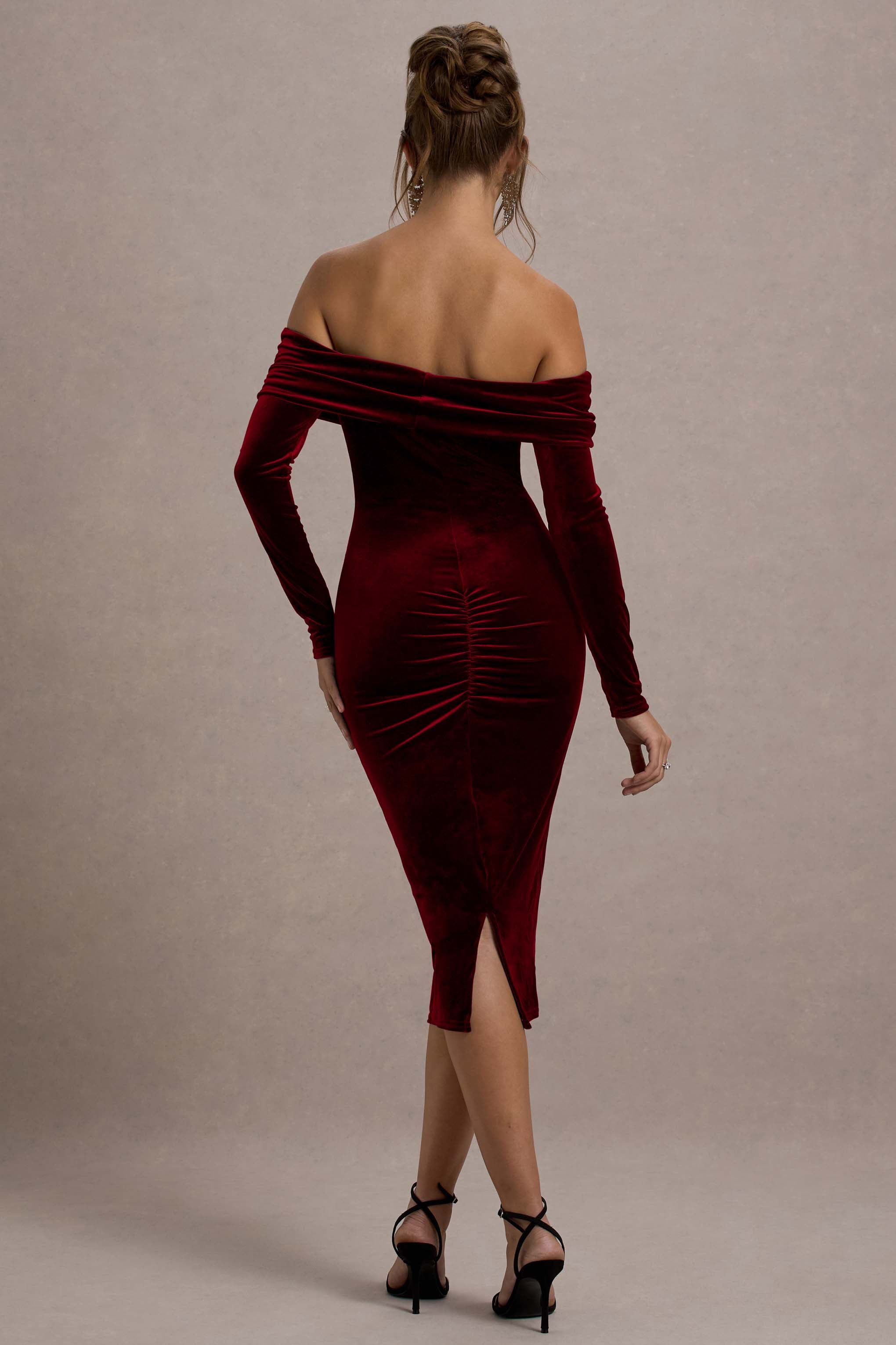 WB_CL130062037-Compliment_BerryVelvetBardotMidiDress5_RECOLOURED