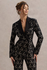 Black Lace Tailored Blazer