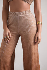 Gold Metallic Ombre Trousers