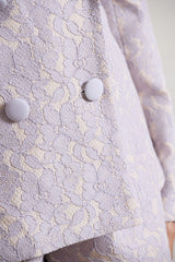 Mauve Lace Tailored Blazer