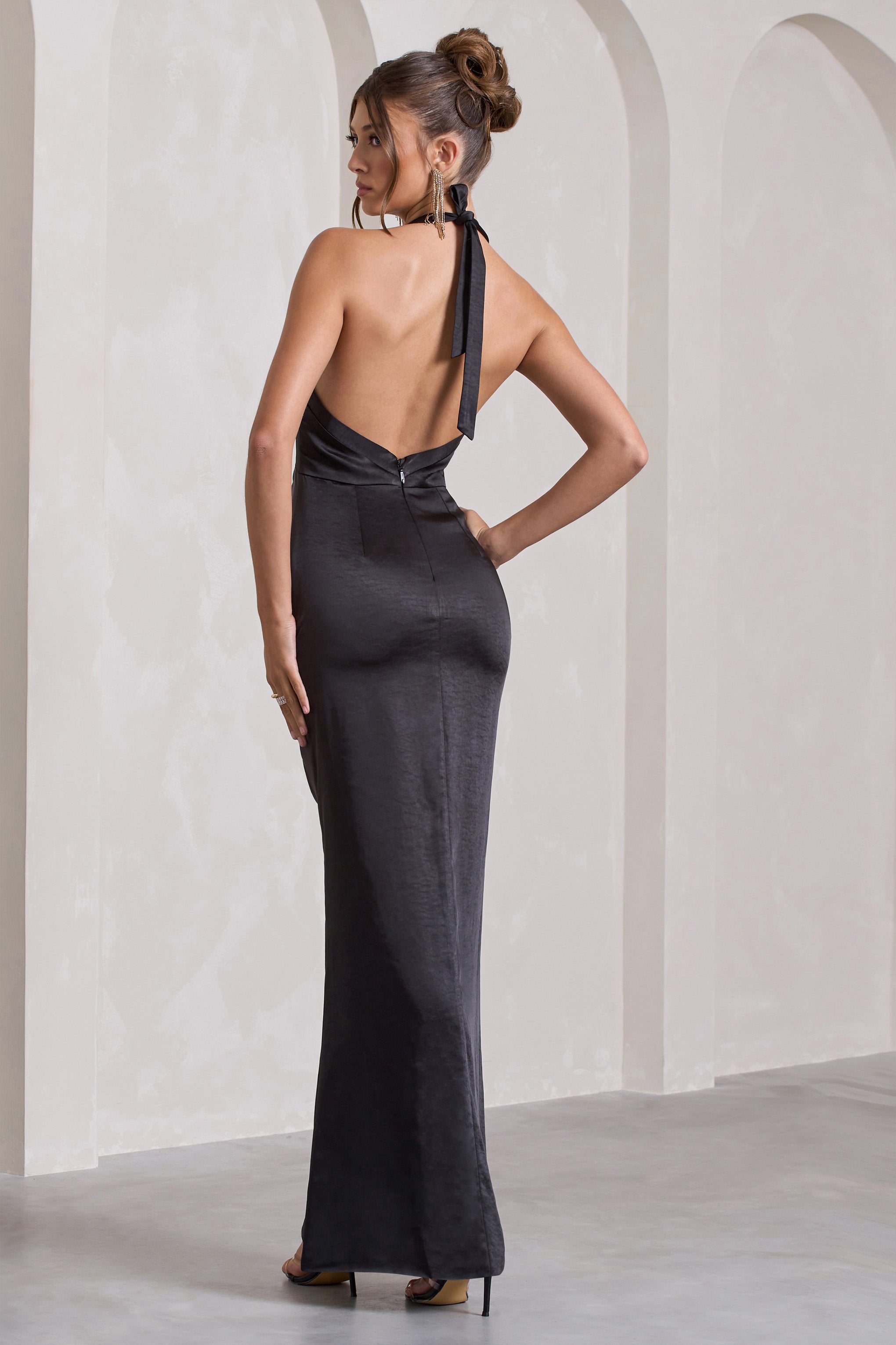 WB_HR_CL133050002-Rebecca_BlackSatinPlungeHalter-NeckOpen-BackSplitMaxiDressBLACK9
