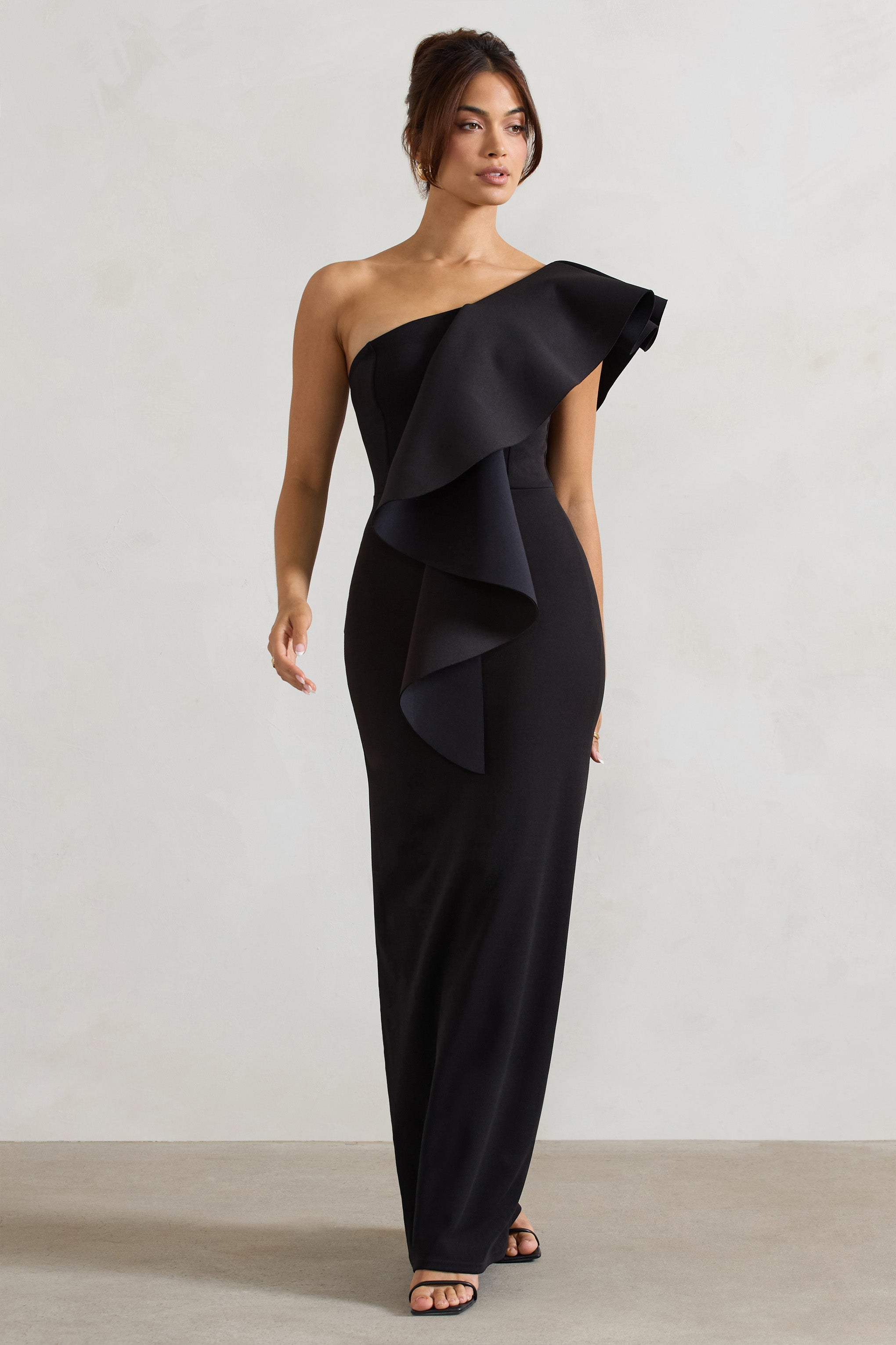 WB_HR_CL134867002-TimelessLoveBlackAsymmetricDrapedRuffleMaxiDress1